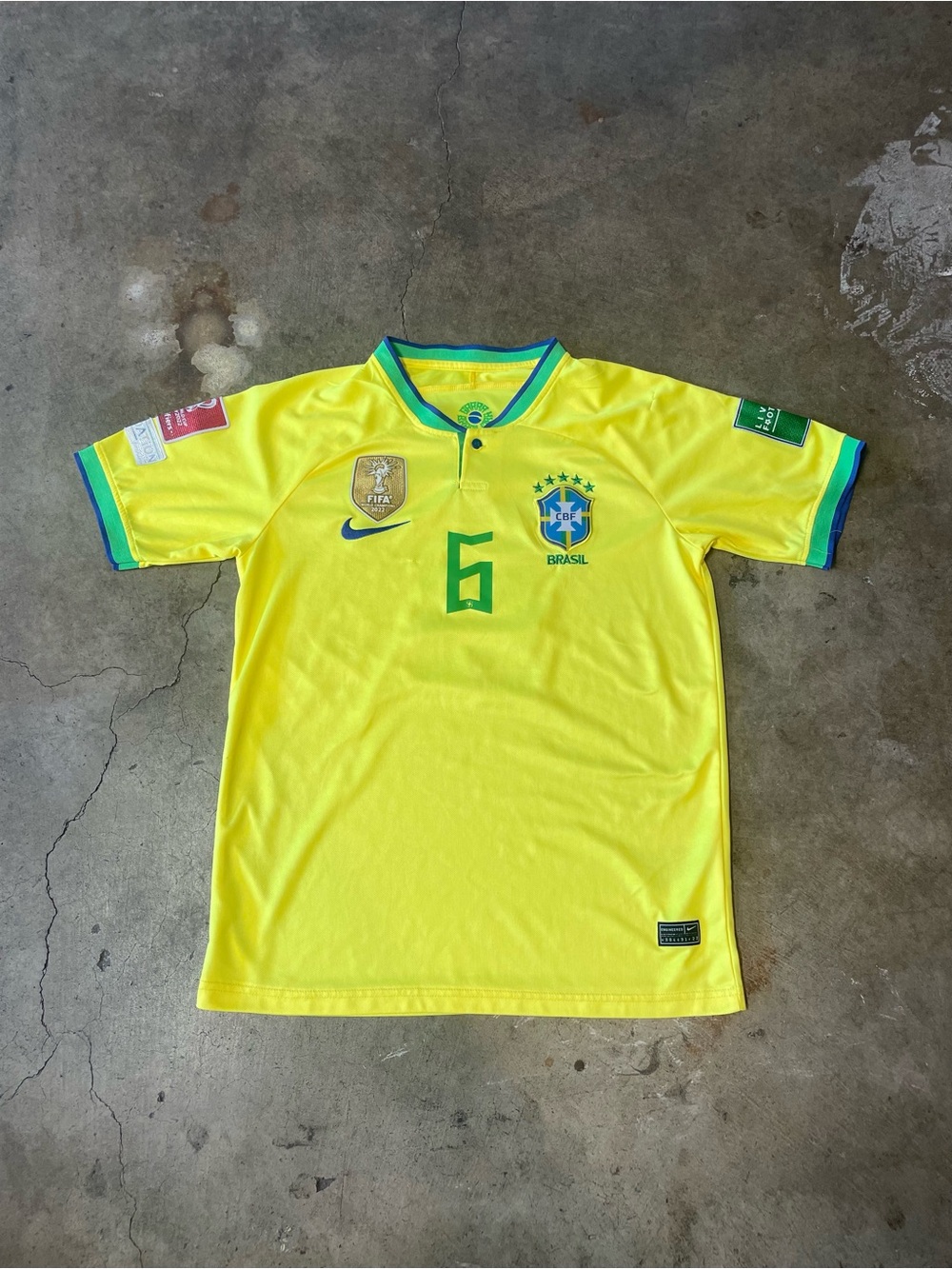 Nike Brazil 2022 World Cup #6 Jersey